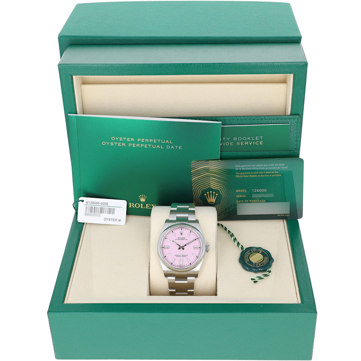 Rolex Oyster Perpetual 36 mm 126000 NEW 2026 JUNE Candy Pink – BDHD