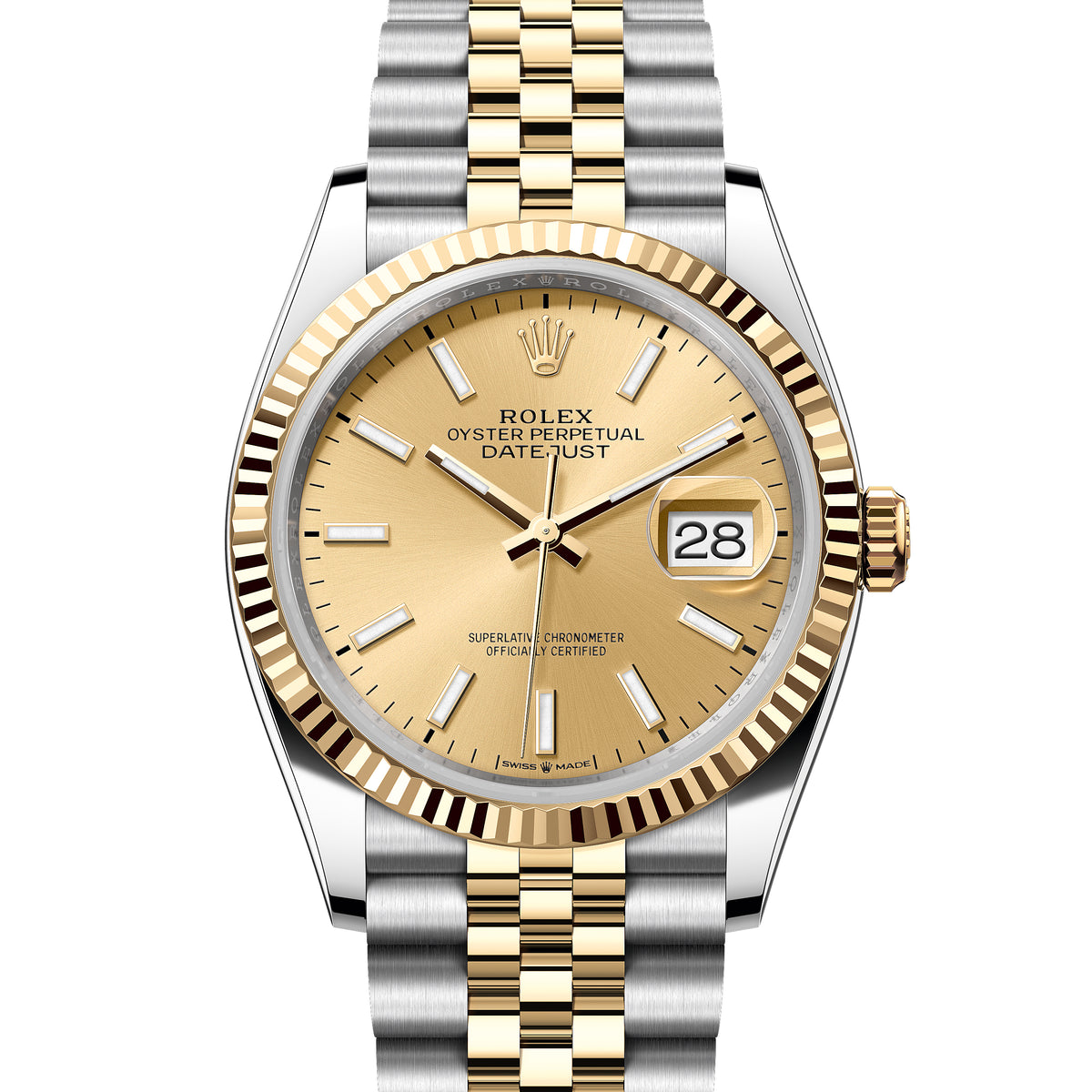 Rolex Datejust 36 mm 126233 Champagne NEW 2026 Jubilee Gold
