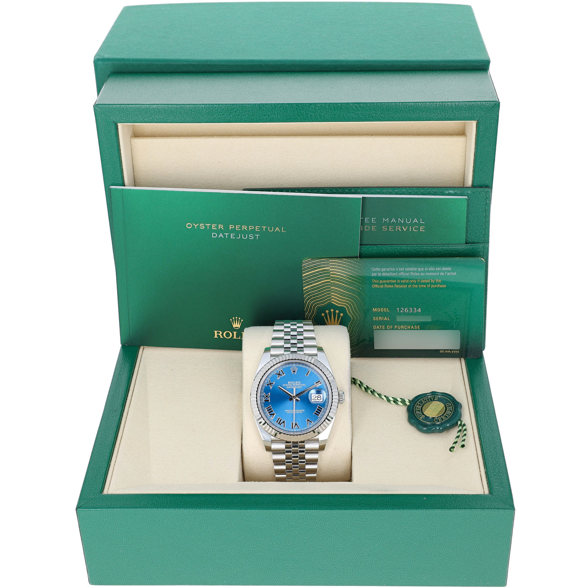 Rolex Datejust 41 mm 126334 Azzurro Blue NEW 2025 Roman Jubilee – BDHD