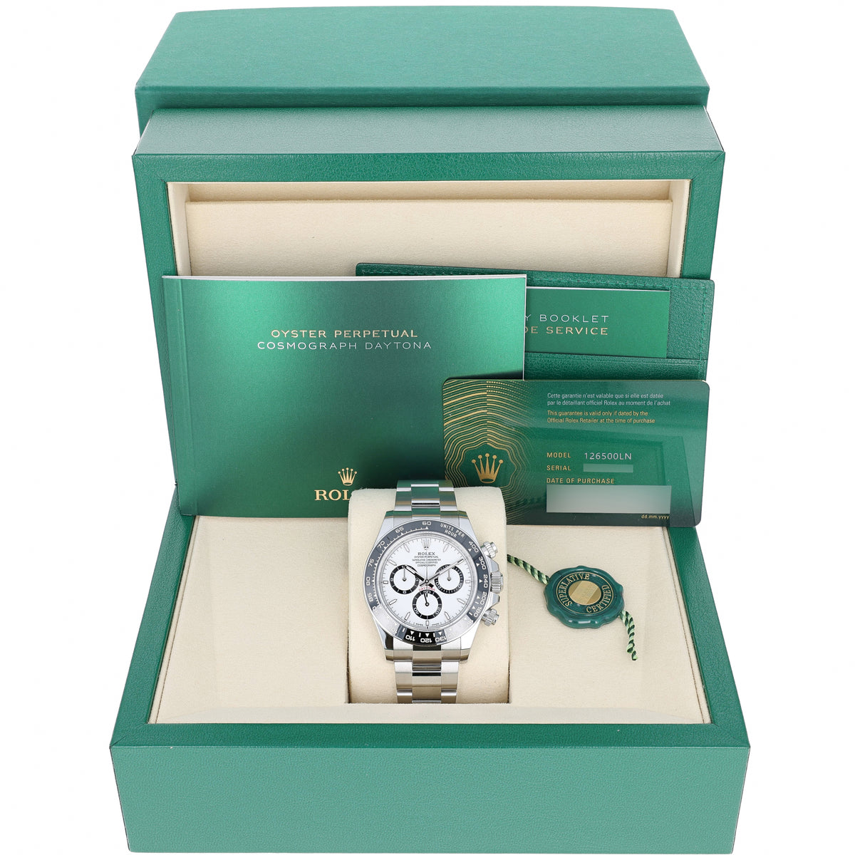 Rolex Daytona 126500LN White NEW 2026 Panda Steel 40 mm – BDHD