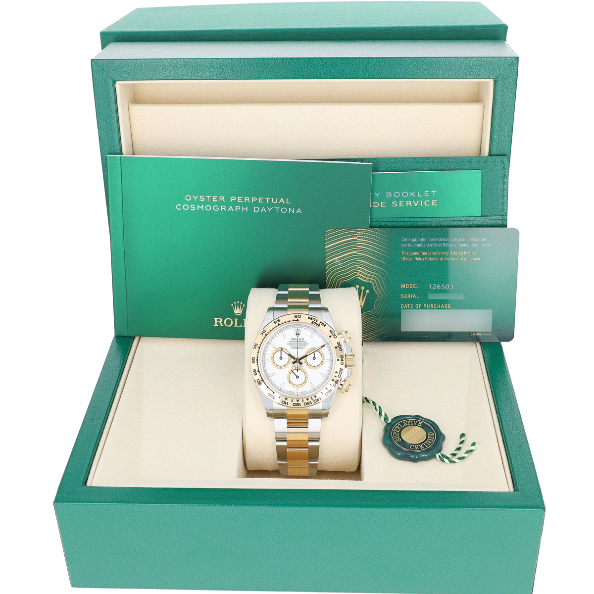 Rolex Daytona 126503 White NEW 2025 Gold and Steel 40 mm – BDHD