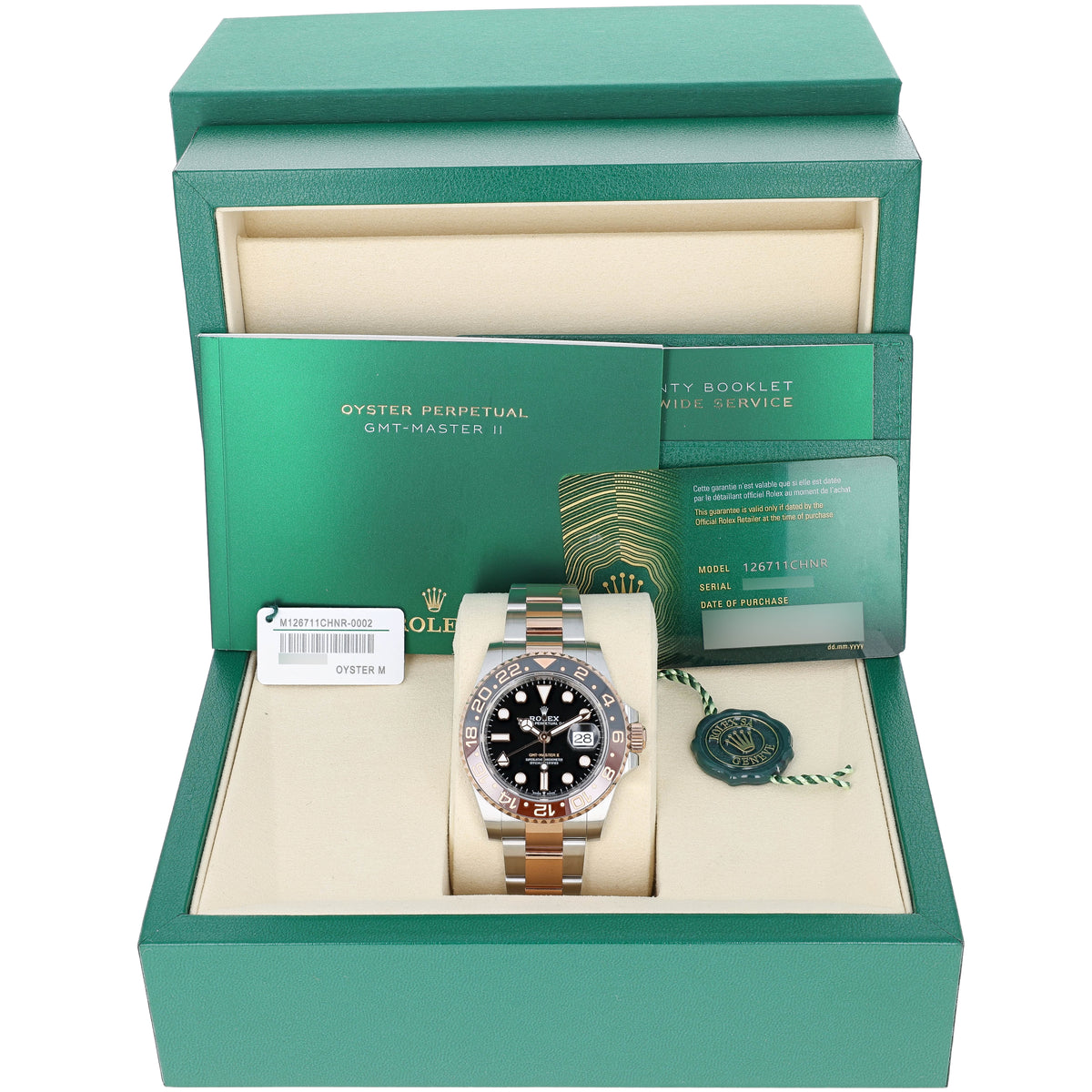 ミュゼ セット Rolex GMT-Master II 126711CHNR NEW 2025 NOVEMBER Rose Gold & Steel
