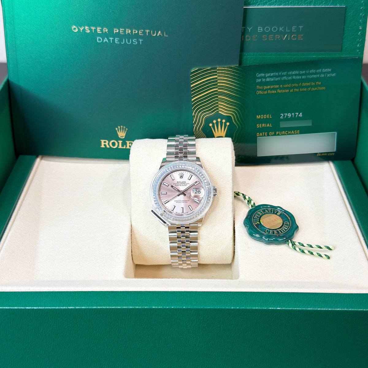 Rolex Lady-Datejust 279174 Pink NEW 2025 Jubilee 28 mm – BDHD