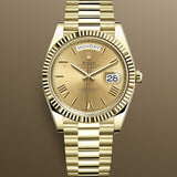 Rolex Day-Date 40 mm 228238 Champagne Roman NEW 2024 President Yellow Gold