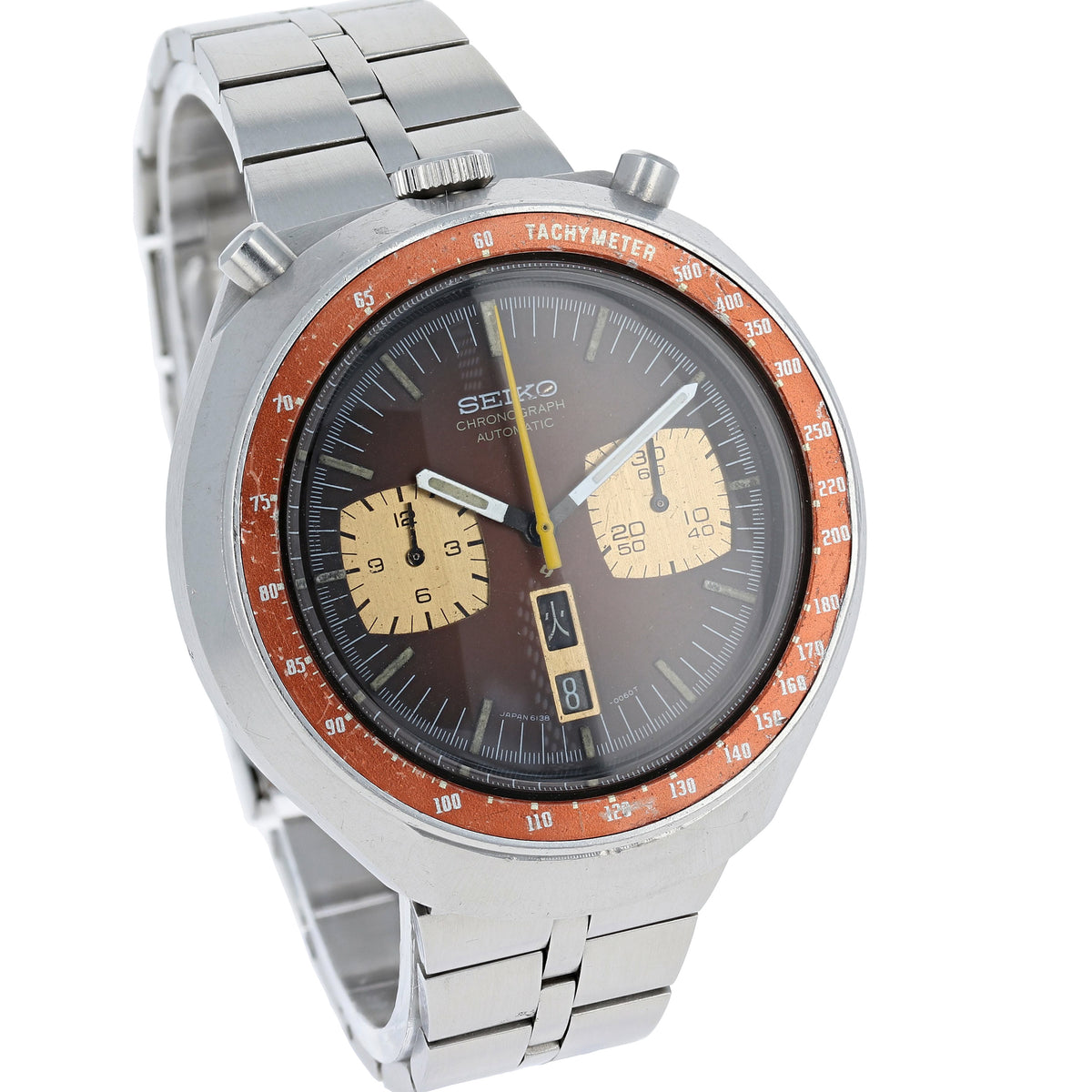 thumbnail image 2 of Seiko Stainless Steel Watch Band For 6138-0040 Bullhead Fishbone Chronograph BVT04770 2 of 3