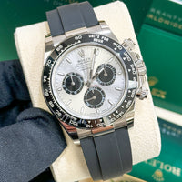 Rolex Daytona 126519LN Steel Ghost NEW 2024 White Gold Oysterflex 40 mm