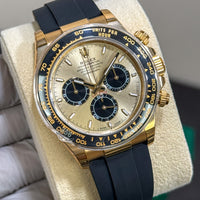 Rolex Daytona 126518LN Golden Black NEW 2024 OCTOBER STICKERS Yellow Gold Oysterflex 40 mm