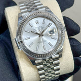 Rolex Datejust 41 mm 126334 Silver NEW 2024 SEPTEMBER STICKERS Jubilee