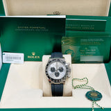 Rolex Daytona 126519LN Steel Ghost NEW 2024 White Gold Oysterflex 40 mm