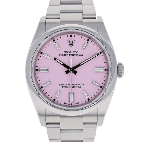 Rolex Oyster Perpetual 126000 NEW 2023 Candy Pink Steel 36 mm