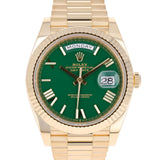 Rolex Day-Date 40 mm 228238 Green NEW 2026 President Yellow Gold