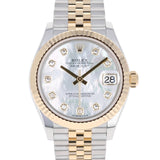 Rolex Datejust 31 mm 278273 Mother of Pearl White NEW 2025 MOP Jubilee Gold & Steel