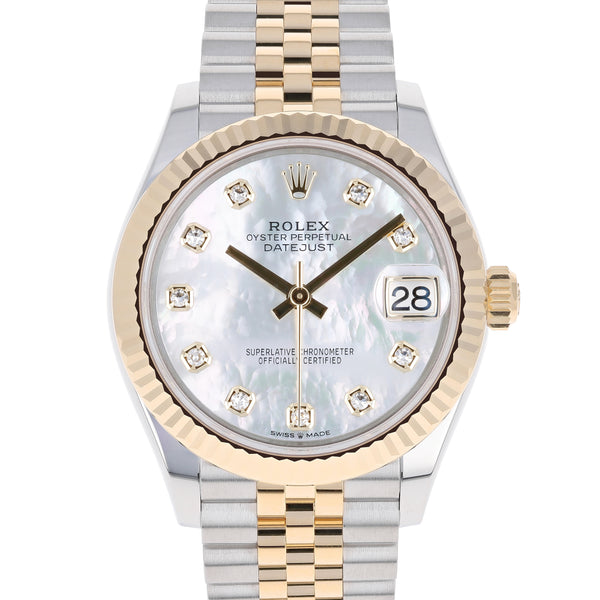 Rolex Datejust 31 mm 278273 Mother of Pearl White NEW 2025 MOP Jubilee Gold & Steel