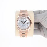 Rolex Day-Date 40 mm 228235 MOP NEW 2024 AUGUST Mother of Pearl President Rose Gold