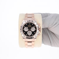 Rolex Daytona 126505 Black NEW 2024 Rose Gold Oyster 40 mm