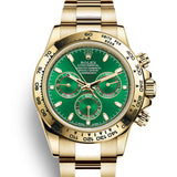 Rolex Daytona 116508 Green 18k Yellow Gold 40 mm
