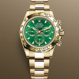 Rolex Daytona 116508 Green 18k Yellow Gold 40 mm