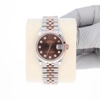Rolex Datejust 31 mm 278271 Chocolate NEW 2025 JUNE Rose Gold & Steel Jubilee