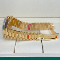 Rolex Day-Date 40 mm 228238 Green Ombre NEW 2025 STICKERS JULY President Yellow Gold
