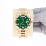 Rolex Day-Date 40 mm 228238 Green NEW 2026 President Yellow Gold
