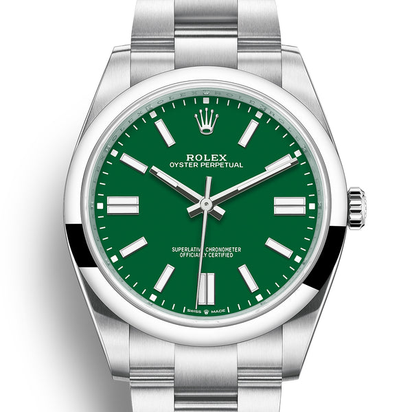 Rolex Oyster Perpetual 41 mm 124300 Green NEW 2024 MAY