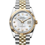 Rolex Datejust 36 mm 126233 Mother of Pearl NEW 2026 MAY Diamonds Jubilee Gold Steel