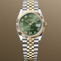 Rolex Datejust 36 mm 126233 Green Roman NEW 2025 SEPTEMBER Diamonds VI IX Jubilee Gold Steel
