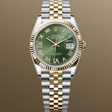 Rolex Datejust 36 mm 126233 Green Roman NEW 2025 SEPTEMBER Diamonds VI IX Jubilee Gold Steel