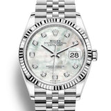 Rolex Datejust 36 mm 126234 Mother of Pearl NEW 2024 MOP White Diamonds Jubilee
