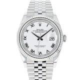 Rolex Datejust 36 mm 126234 White Roman Jubilee Steel