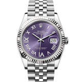 Rolex Datejust 36 mm 126234 Aubergine NEW 2026 JULY Jubilee Steel