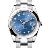 Rolex Datejust 41 mm 126300 Azzurro Blue NEW 2026 MARCH Oyster Steel