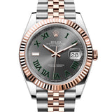 Rolex Datejust 41 mm 126331 NEW 2026 STICKERS APRIL Slate Roman Wimbledon Rose Gold & Steel
