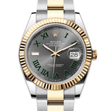 Rolex Datejust 41 mm 126333 Wimbledon NEW 2026 Slate Roman Oyster Gold & Steel