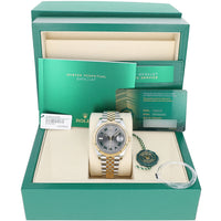 Rolex Datejust 41 mm 126333 Wimbledon NEW 2025 APRIL Jubilee Slate Roman Gold & Steel