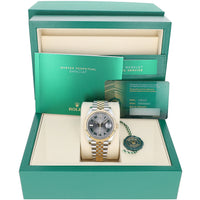Rolex Datejust 41 mm 126333 Wimbledon NEW 2025 Jubilee Slate Roman Gold & Steel