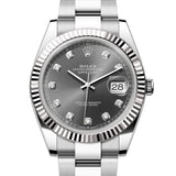 Rolex Datejust 41 mm 126334 Slate Diamonds NEW 2026 Oyster Steel