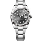 Rolex Datejust 41 mm 126334 Slate Diamonds NEW 2026 Oyster Steel