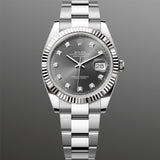 Rolex Datejust 41 mm 126334 Slate Diamonds NEW 2026 Oyster Steel