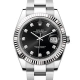 Rolex Datejust 41 mm 126334 Black Diamonds NEW 2026 Oyster Steel