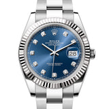Rolex Datejust 41 mm 126334 Blue Diamonds NEW 2026 Oyster Steel