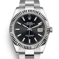 Rolex Datejust 41 mm 126334 Black NEW STICKERS 2024 Oyster