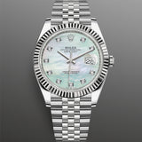 Rolex Datejust 41 mm 126334 Mother of Pearl Jubilee Steel