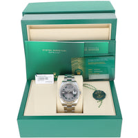 Rolex Datejust 41 mm 126334 NEW 2025 MAY Slate Roman Wimbledon Oyster Steel