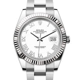 Rolex Datejust 41 mm 126334 White Roman Oyster Steel