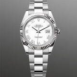 Rolex Datejust 41 mm 126334 White Roman Oyster Steel