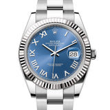 Rolex Datejust 41 mm 126334 Azzurro Blue Oyster Steel