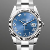 Rolex Datejust 41 mm 126334 Azzurro Blue Oyster Steel