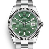Rolex Datejust 41 mm 126334 Green Fluted UNWORN 2022 Oyster Steel