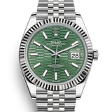 Rolex Datejust 41 mm 126334 Green Fluted Jubilee Steel
